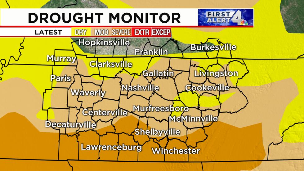 Burn bans issued across Middle Tennessee as drought persists. When will