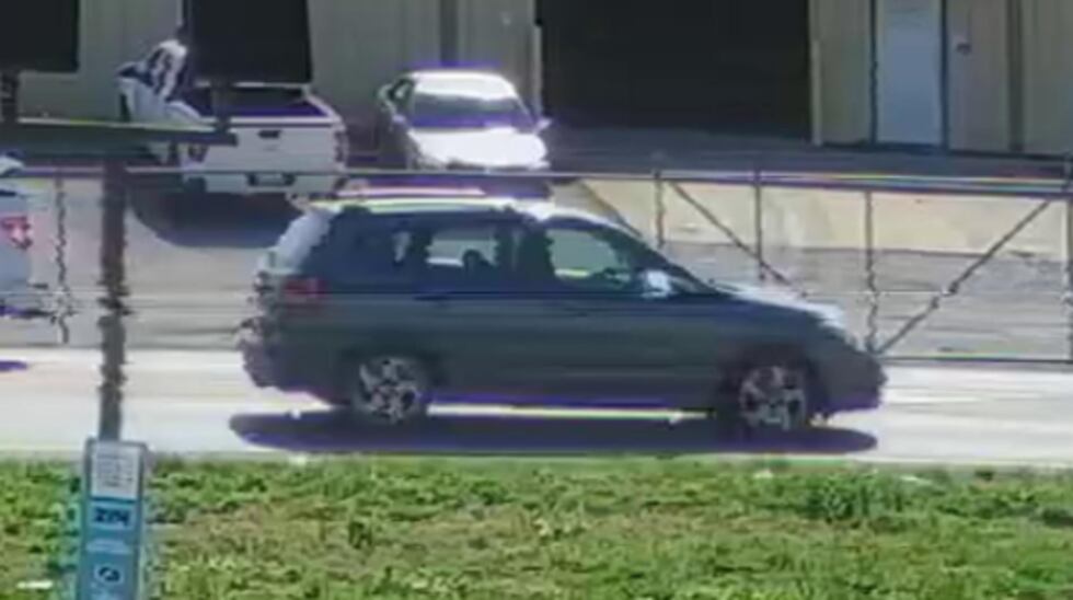 Police are searching for this vehicle of interest following a fatal shooting on Cannon Drive.