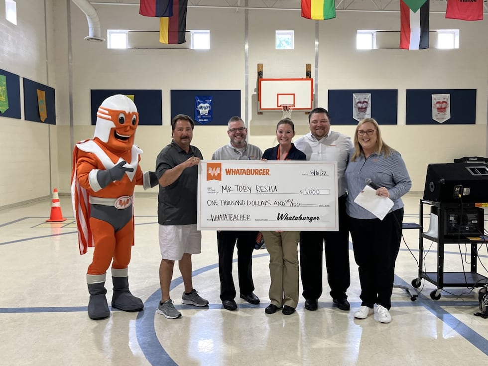 Whataburger teacher receives grant