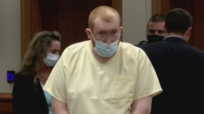 Joseph Daniels enters the courtroom for his sentencing hearing in September 2021.