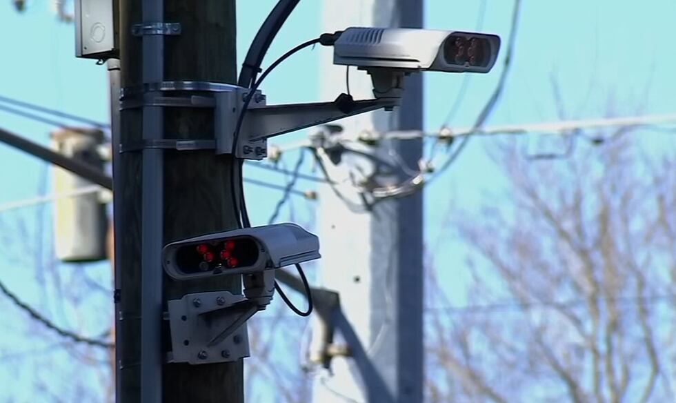 A license plate reader is pictured.