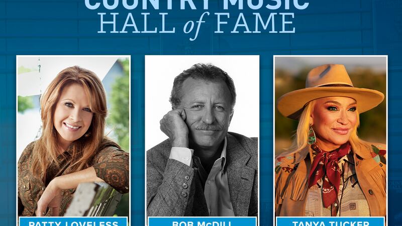 Patty Loveless, Bob McDill and Tanya Tucker will be inducted into the Country Music Hall of...