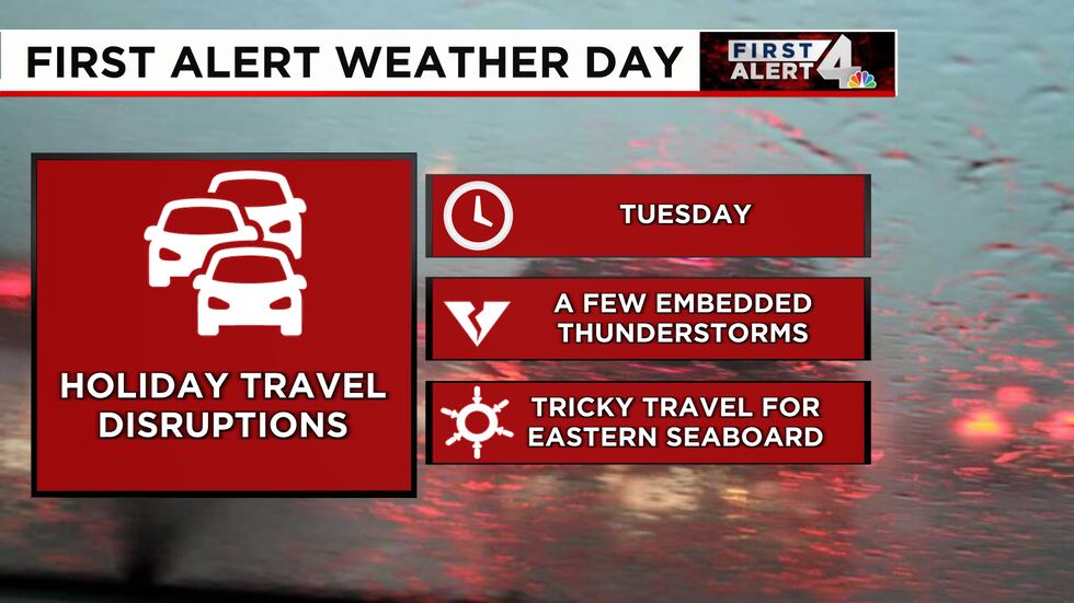 A First Alert Weather Day has been issued for the Mid State on Tuesday, as heavy rain could...
